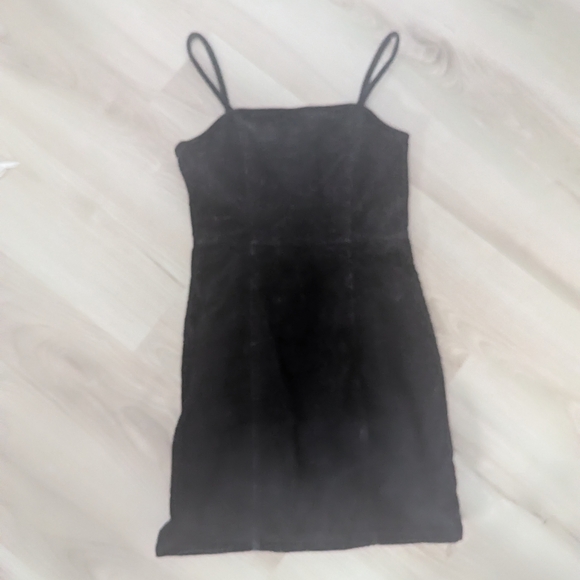 H&M Black Corduroy Mini Dress - Picture 4 of 4